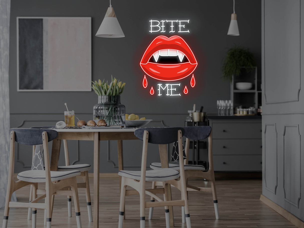 Bite Me LED Neon Sign