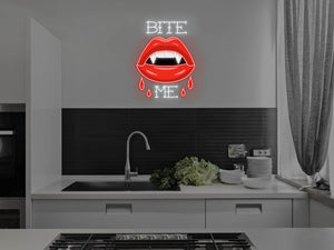 Bite Me LED Neon Sign