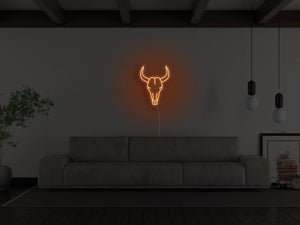 Bull Skull LED Neon Sign