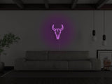 Bull Skull LED Neon Sign