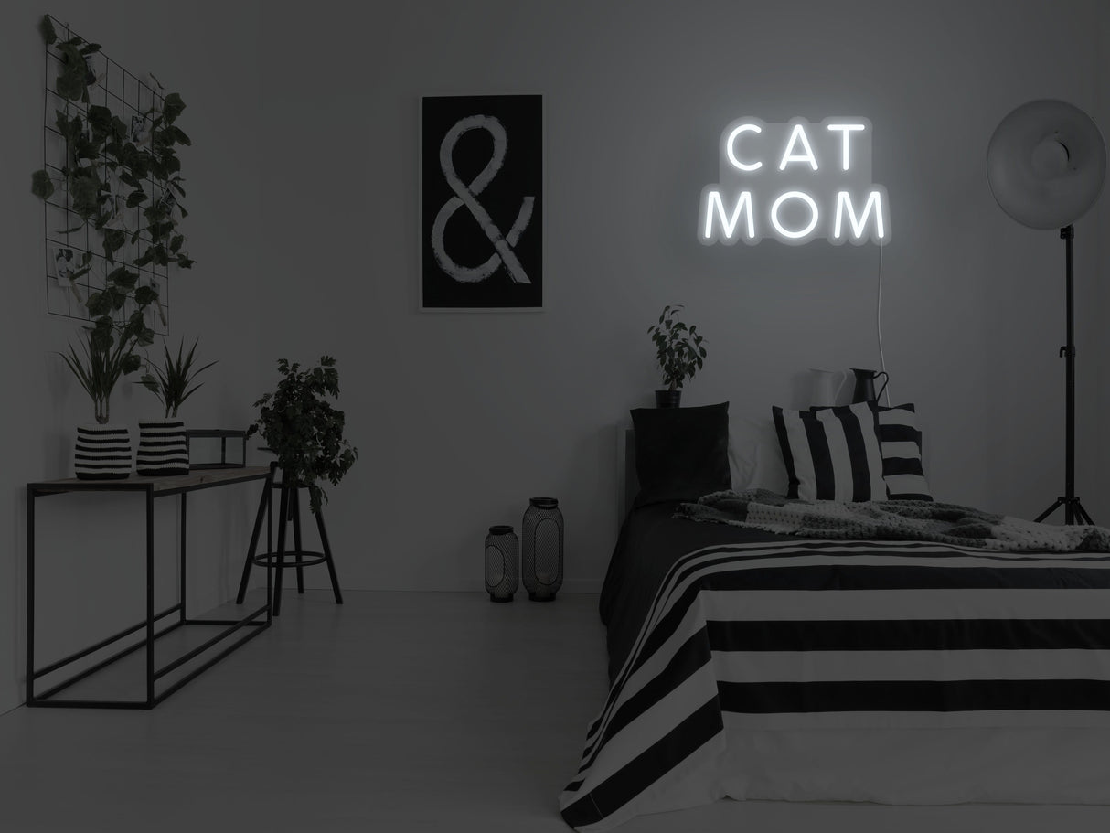 Cat Mom LED Neon Sign