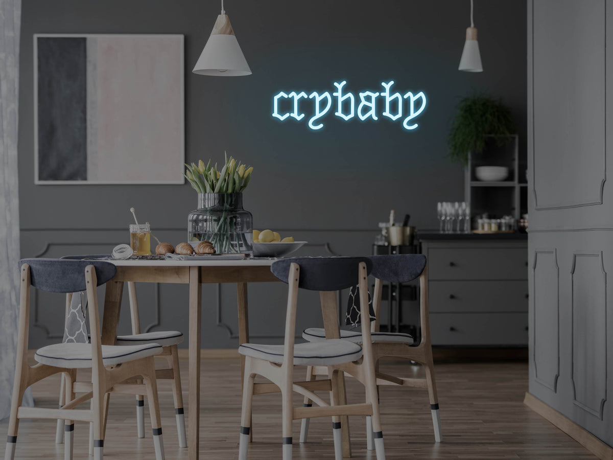 Crybaby LED Neon Sign - Neon Mfg.