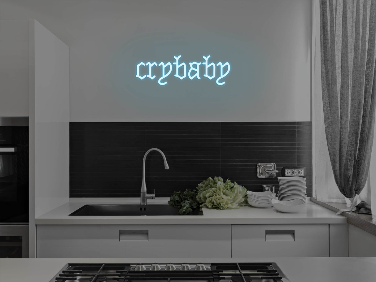 Crybaby LED Neon Sign