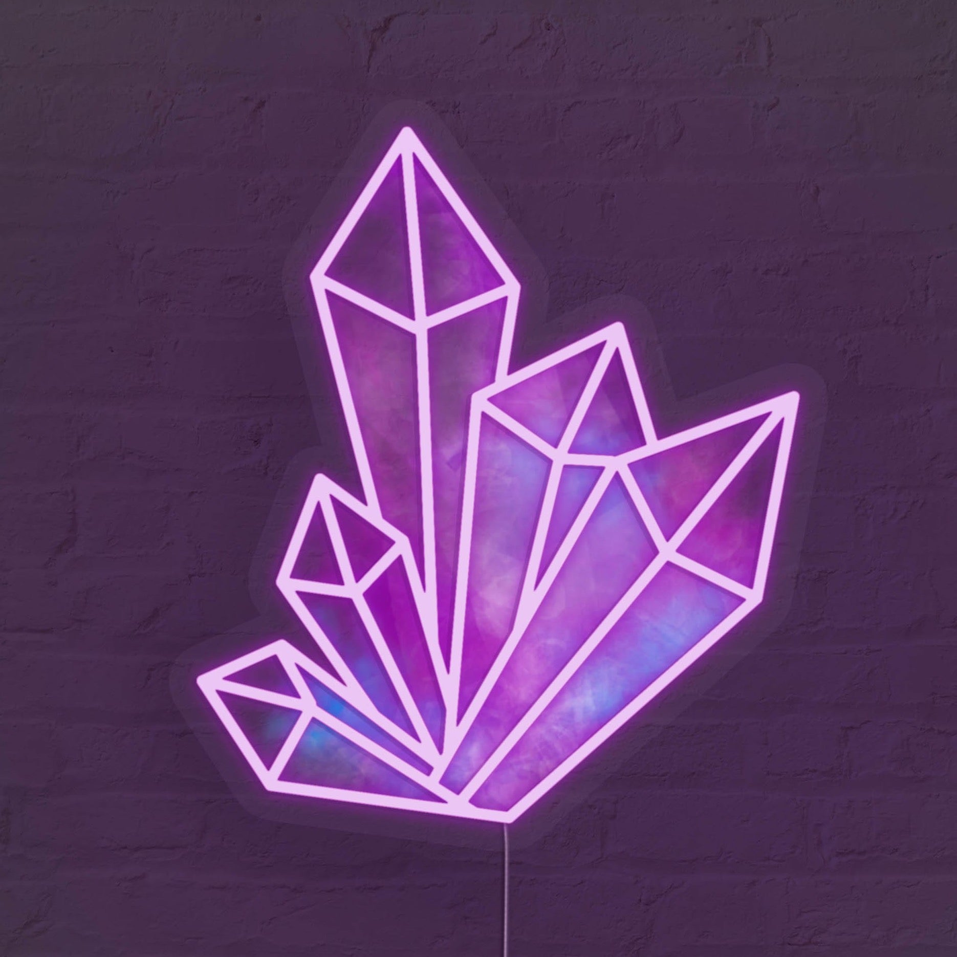 Crystals LED Neon Sign