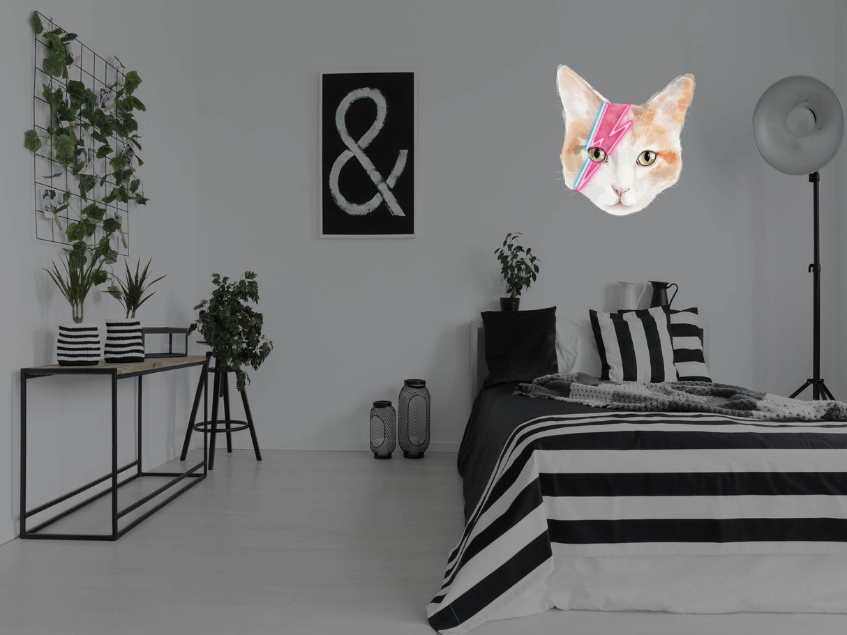 Ziggy Stardust Cat LED Neon Sign