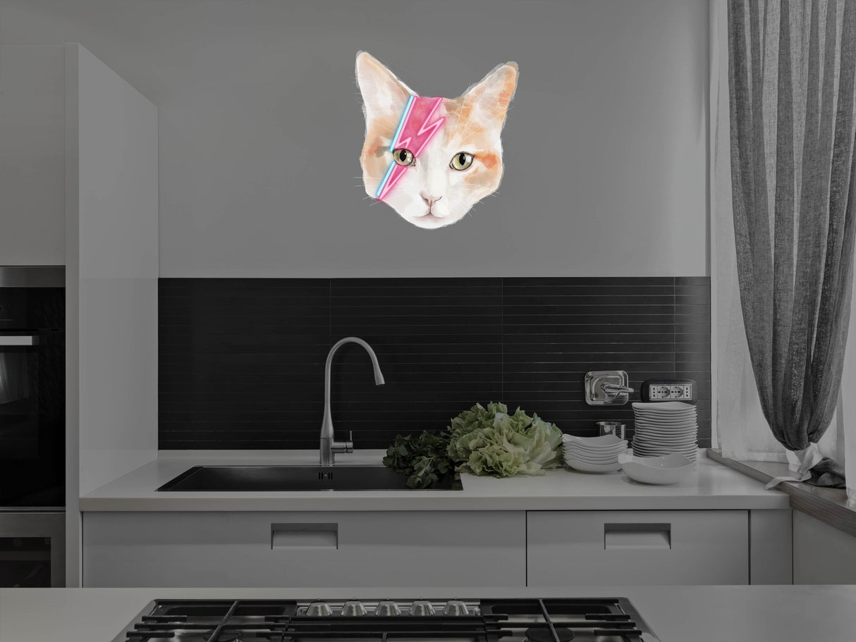 Ziggy Stardust Cat LED Neon Sign