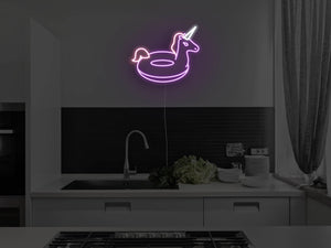 Unicorn Pool Floaty LED Neon Sign