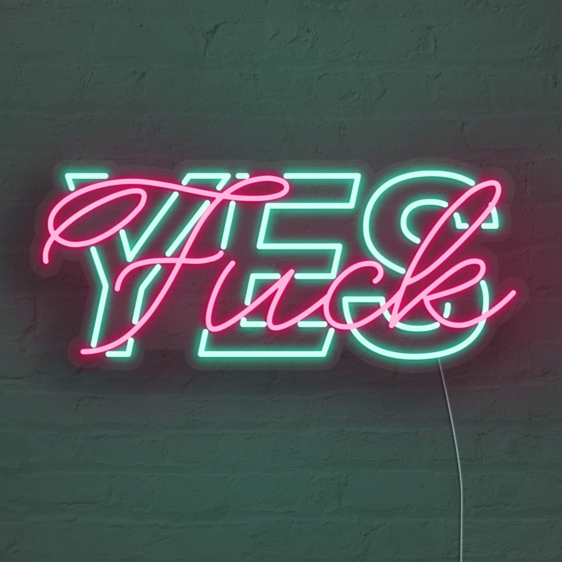 Fuck Yes LED Neon Sign
