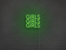 Girls Girls Girls LED Neon Sign