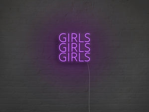 Girls Girls Girls LED Neon Sign