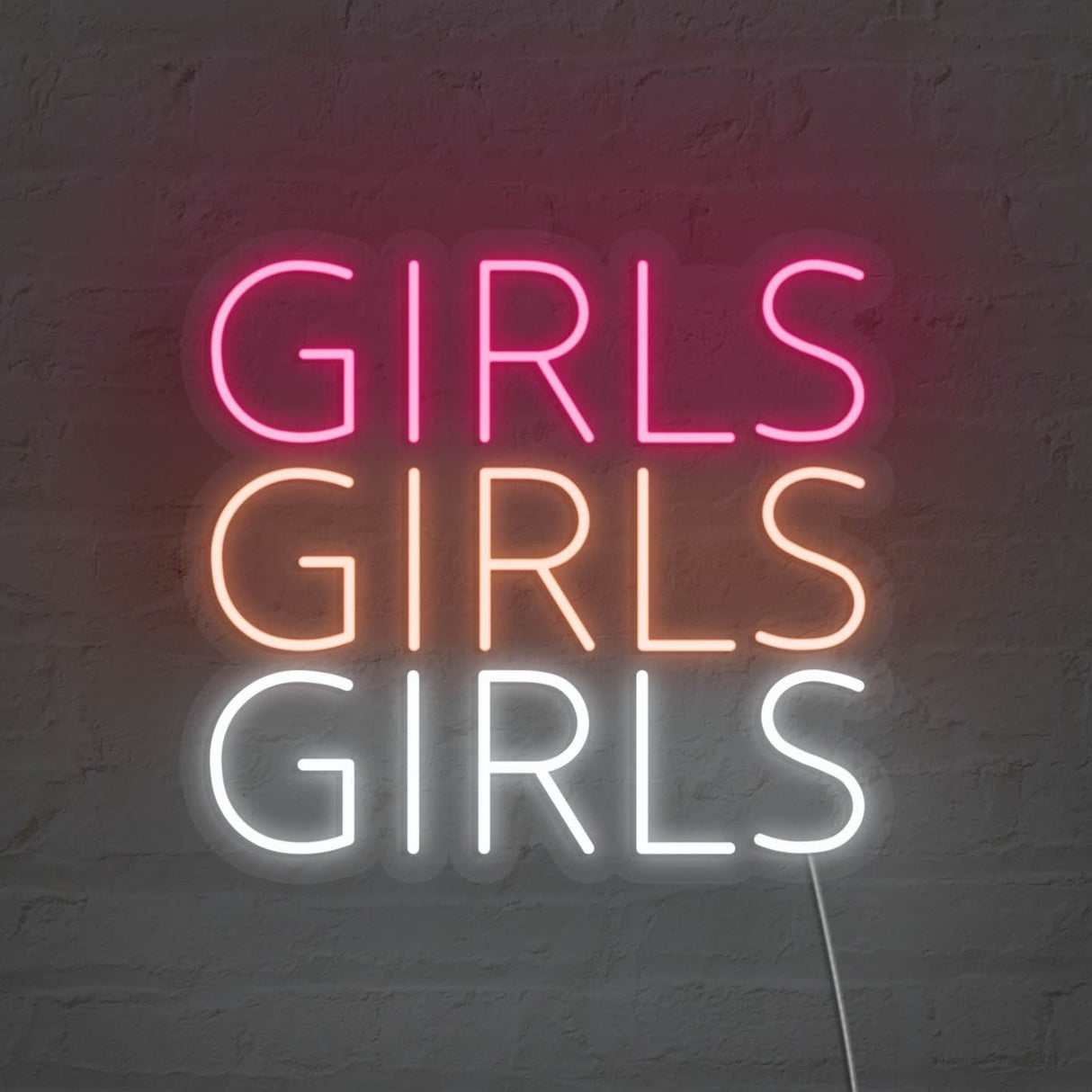 Girls Girls Girls LED Neon Sign