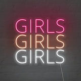 Girls Girls Girls LED Neon Sign