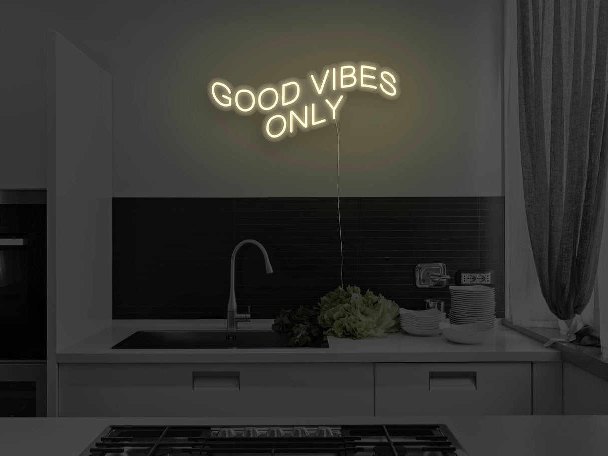 Good Vibes Only LED Neon Sign