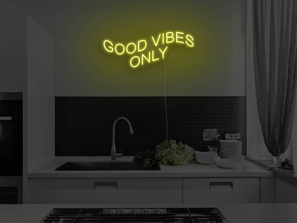 Good Vibes Only LED Neon Sign