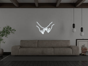 Holding Hands LED Neon Sign