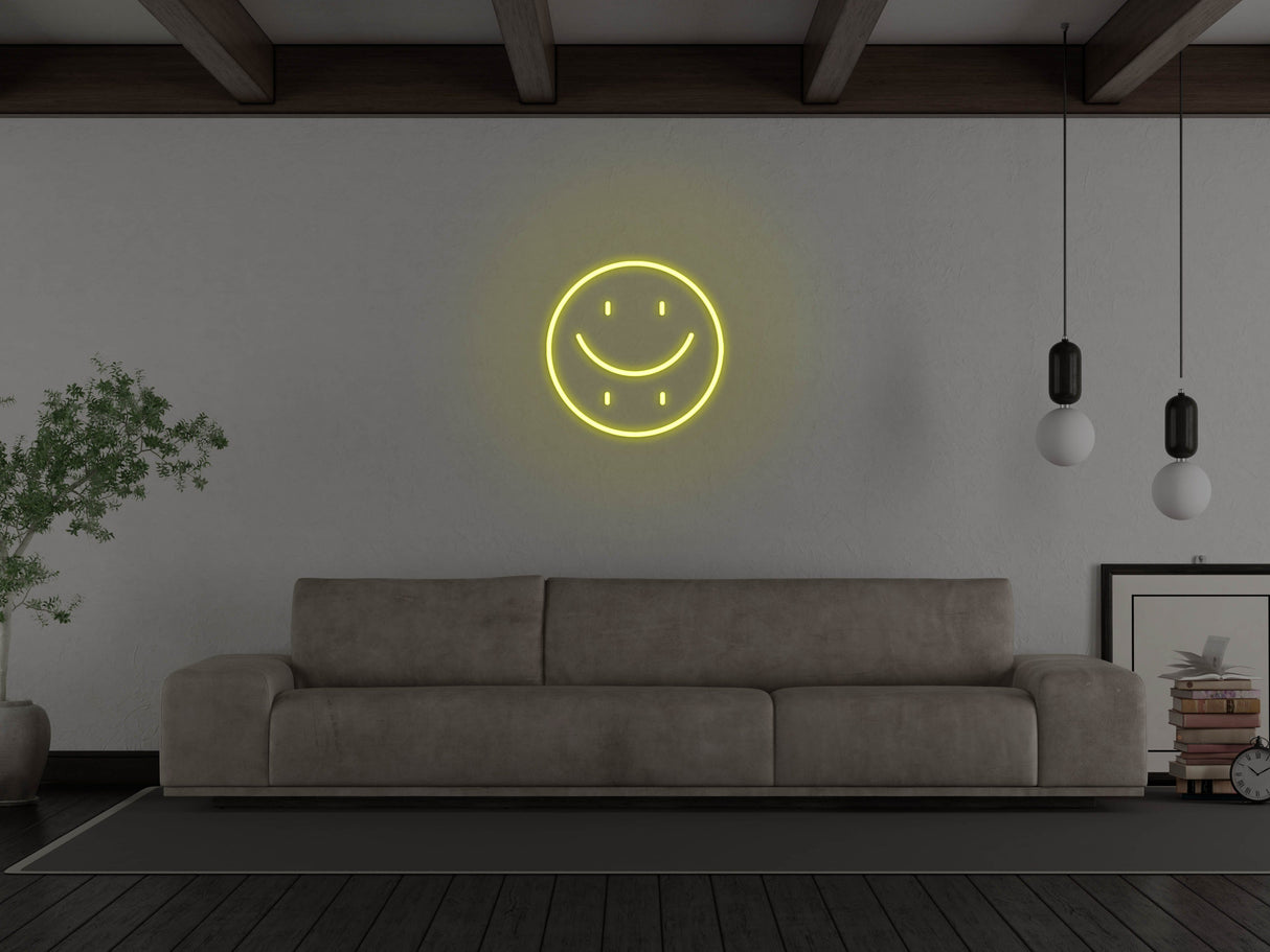 Happy Sad Face LED Neon Sign