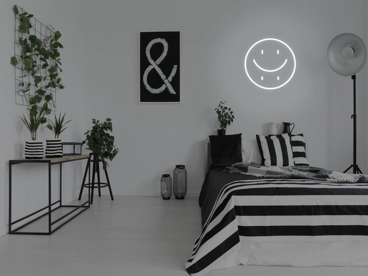 Happy Sad Face LED Neon Sign