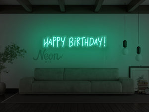 Happy Birthday LED Neon Sign