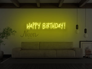 Happy Birthday LED Neon Sign