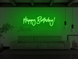 Happy Birthday Cursive LED Neon Sign