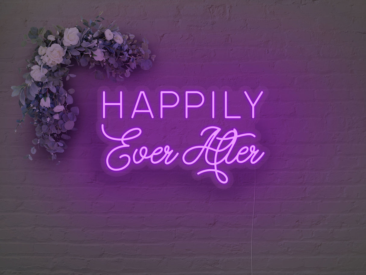 Happily Ever After LED Neon Sign