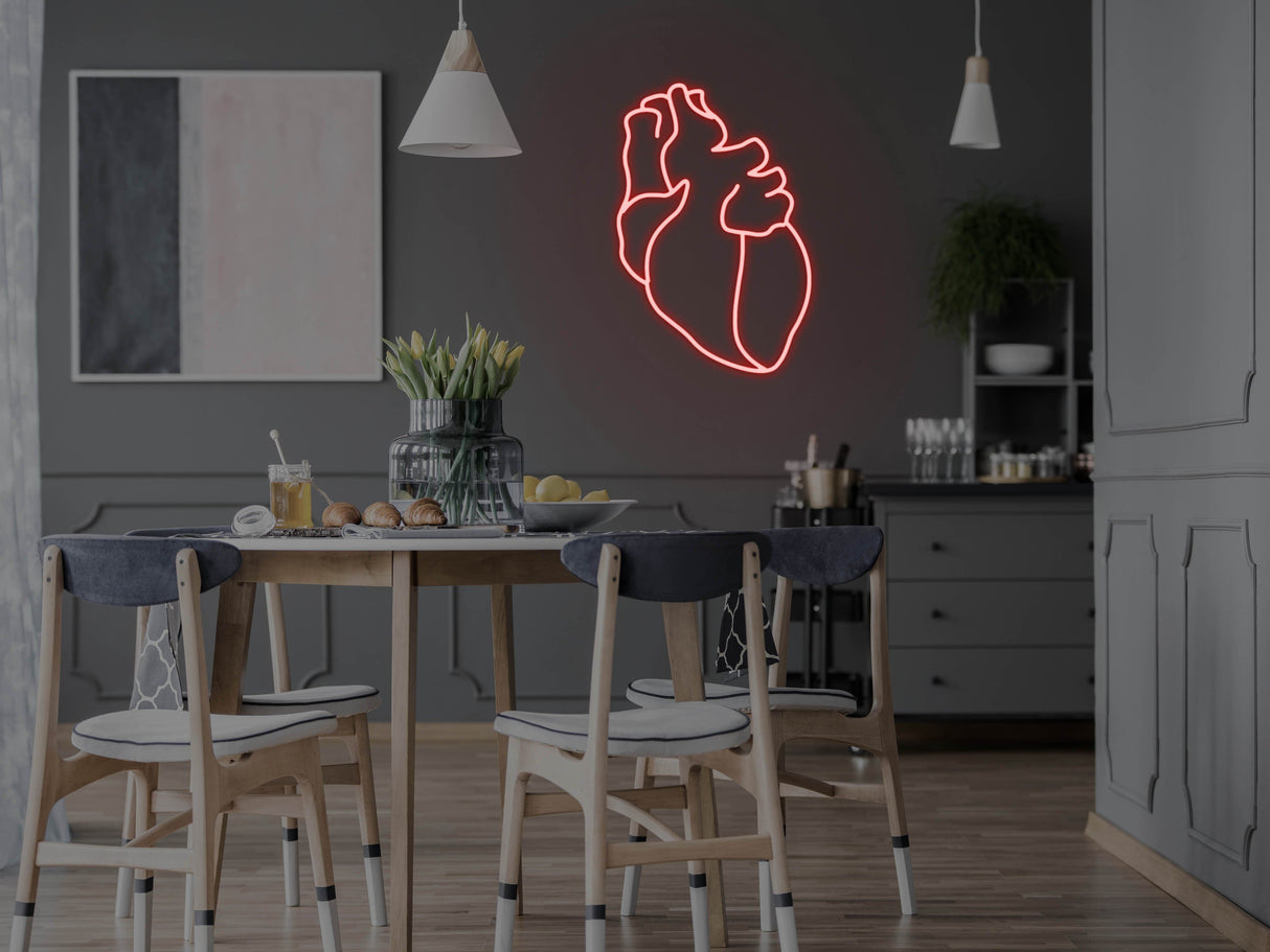 Human Heart LED Neon Sign