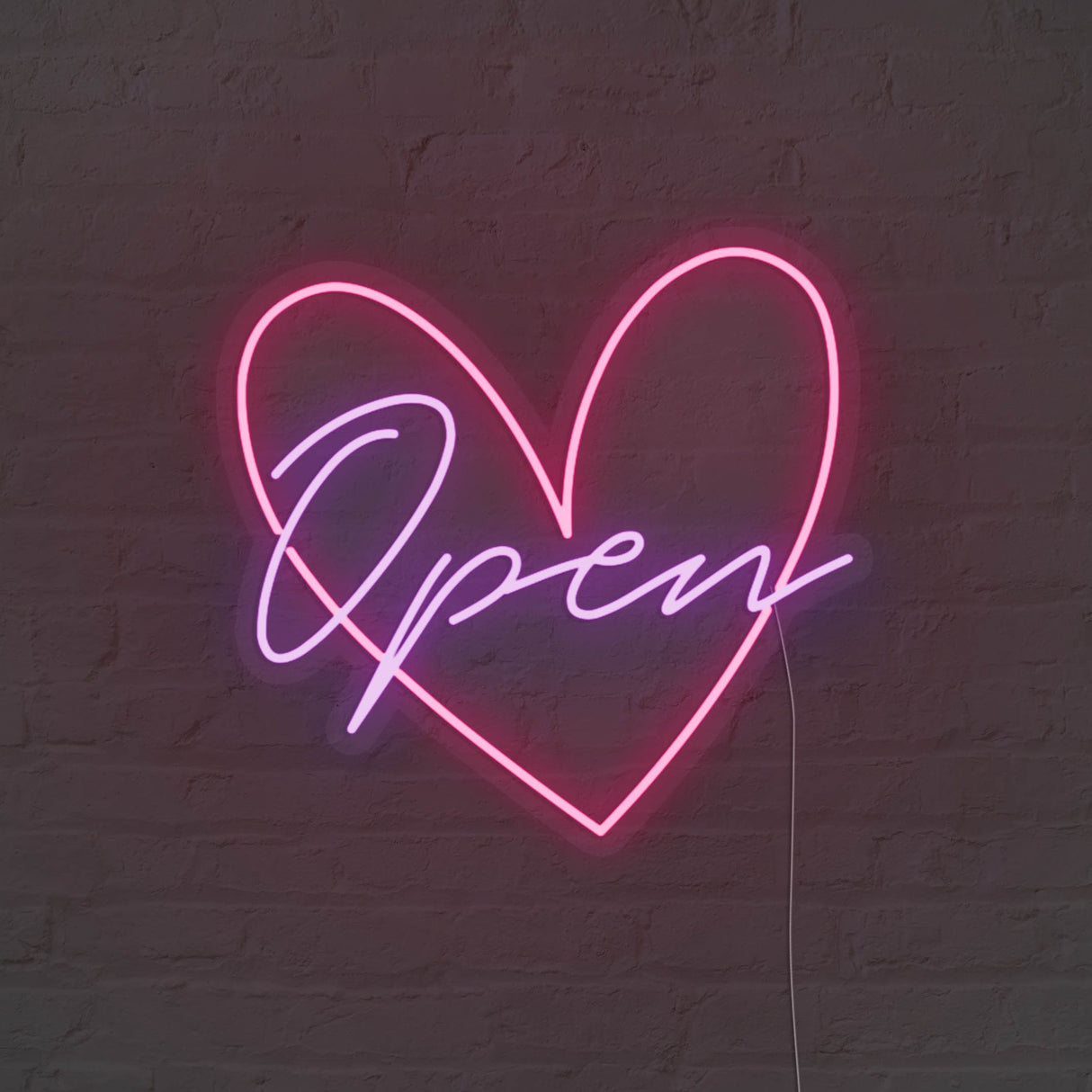 Heart Open LED Neon Sign