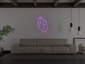 Human Heart LED Neon Sign