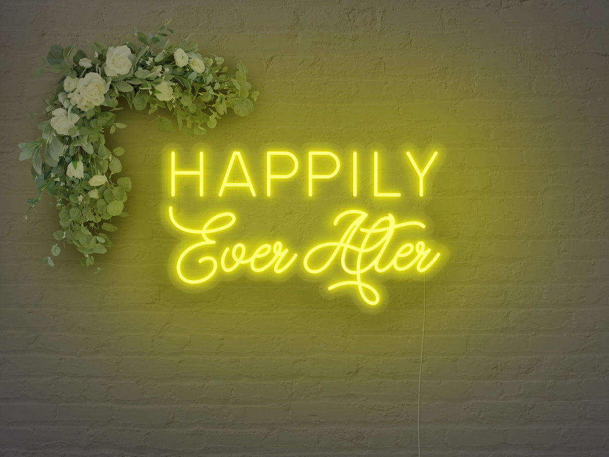 Happily Ever After LED Neon Sign