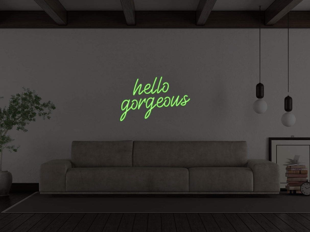 Hello Gorgeous LED Neon Sign