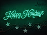 Happy Holidays LED Neon Sign