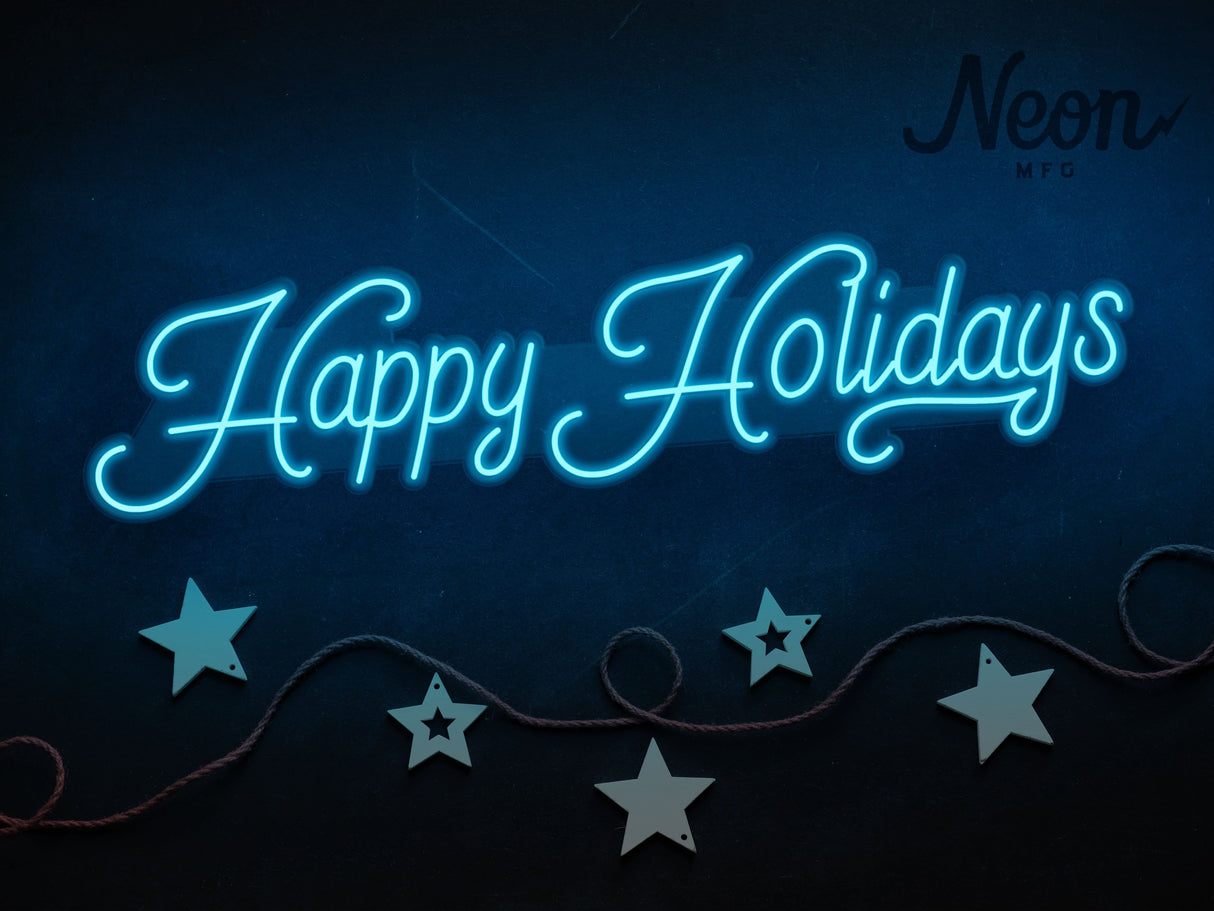 Happy Holidays LED Neon Sign