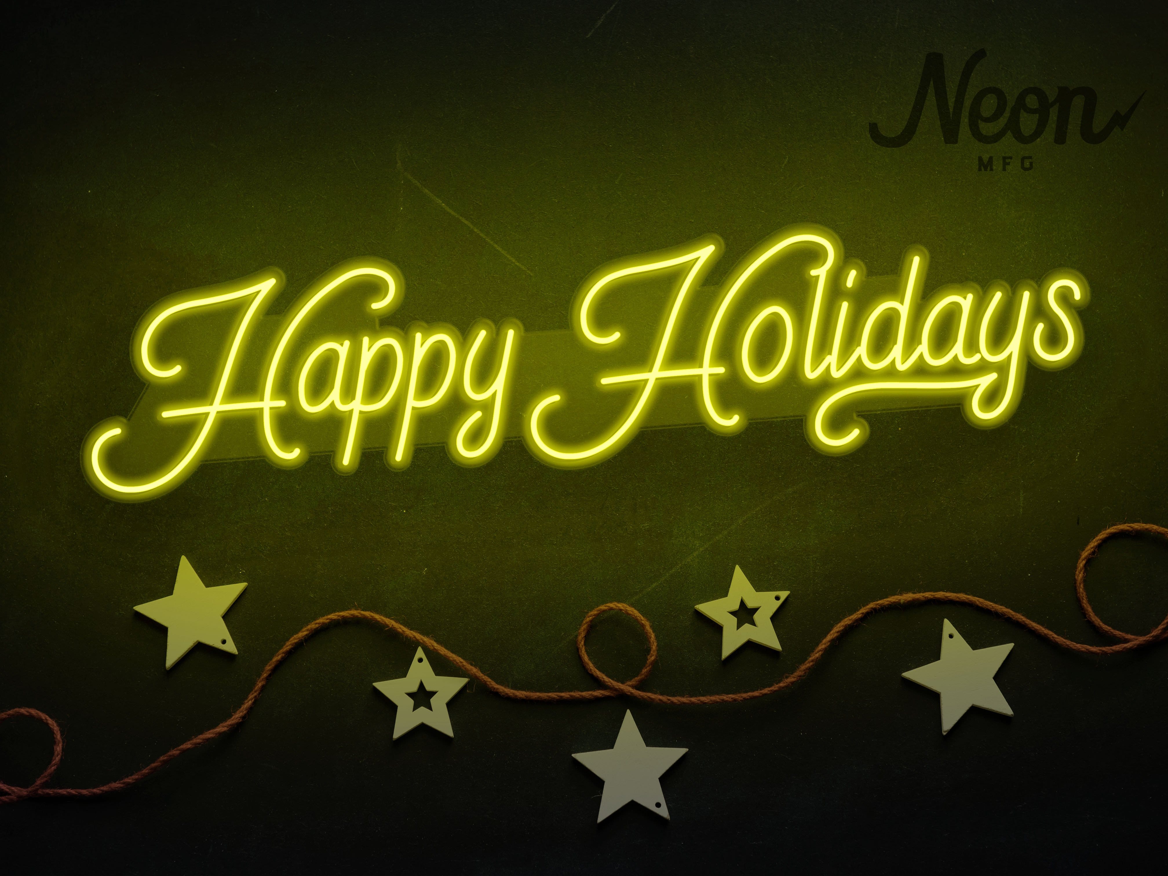 Happy Holidays LED Neon Sign – Neon Mfg.