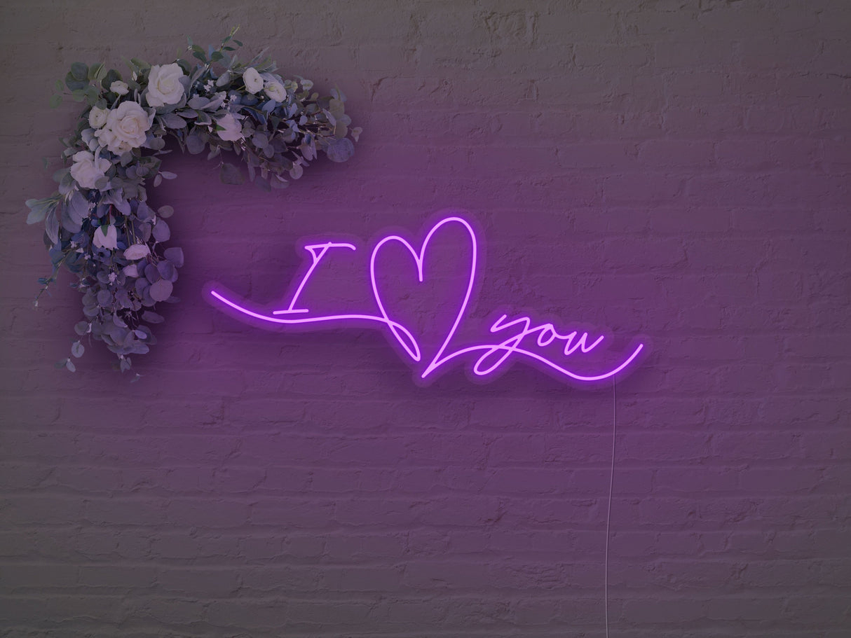 I Heart You LED Neon Sign