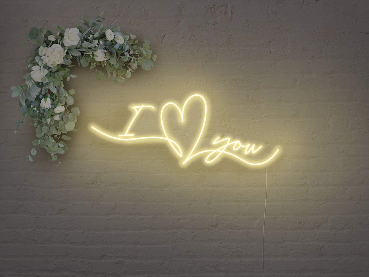 I Heart You LED Neon Sign