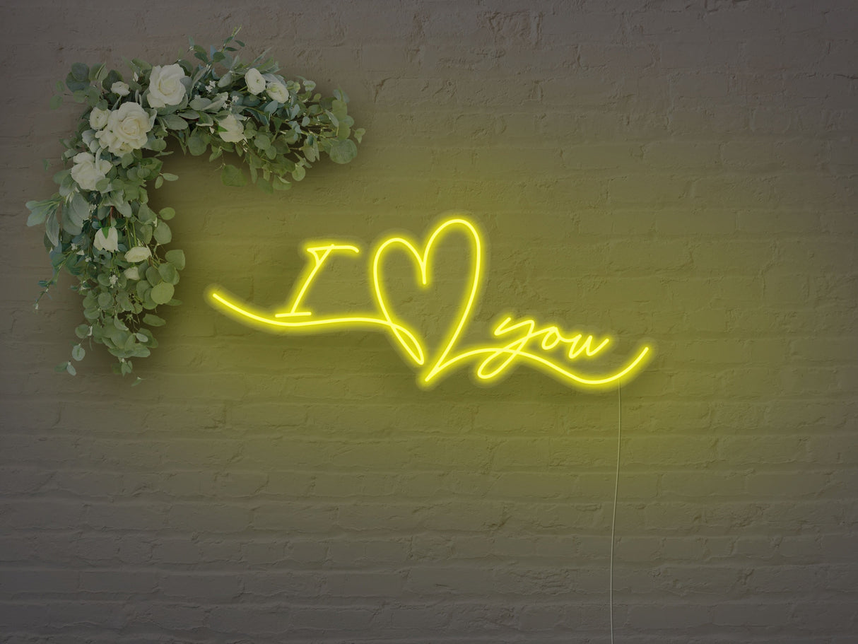 I Heart You LED Neon Sign