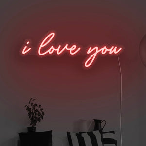 I Love You LED Neon Sign