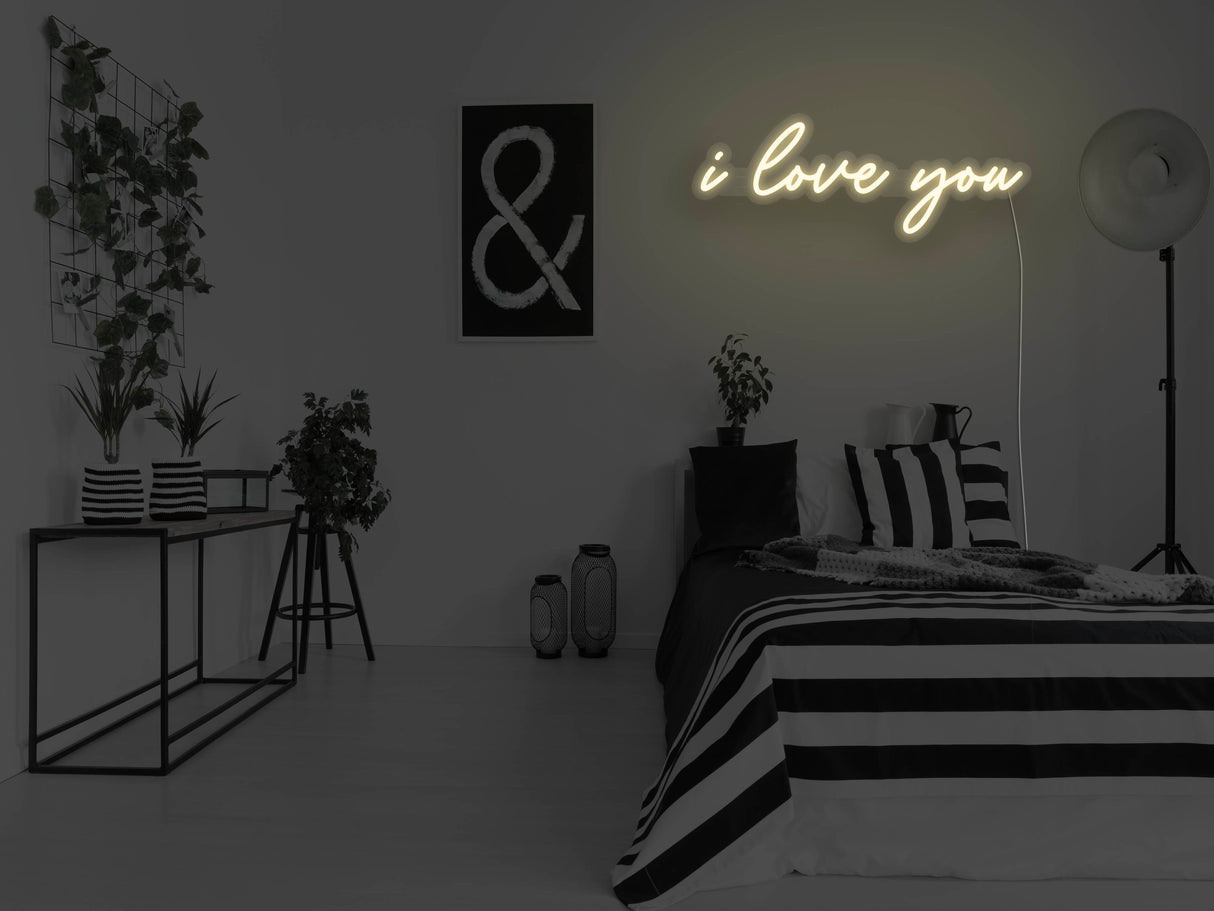 I Love You LED Neon Sign