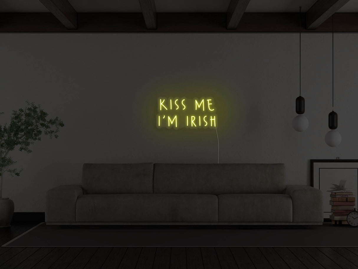 Kiss Me I'm Irish LED Neon Sign