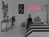 Je T'aime LED Neon Sign