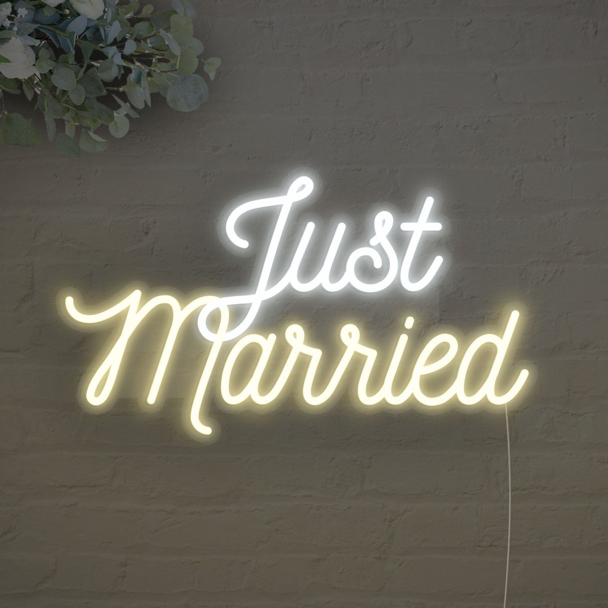 Just Married LED Neon Sign