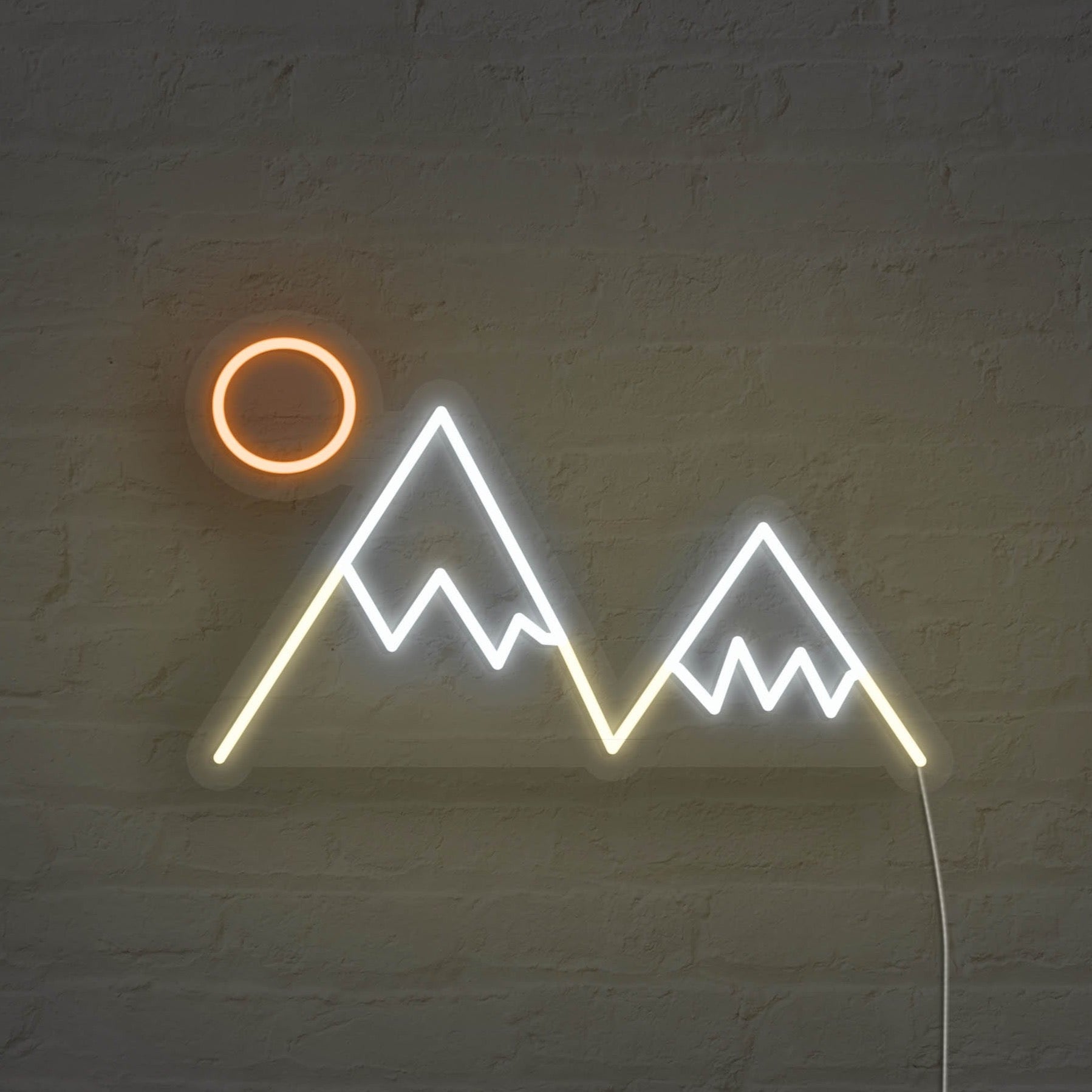 Mountain Peaks LED Neon Sign
