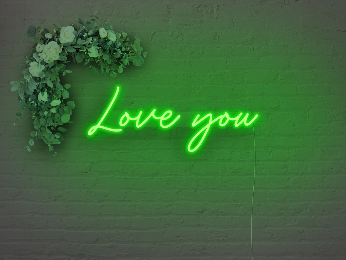 Love You LED Neon Sign