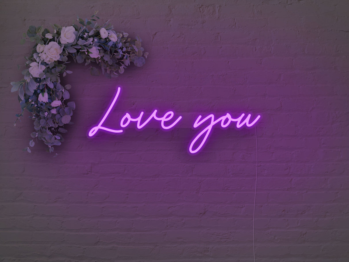 Love You LED Neon Sign