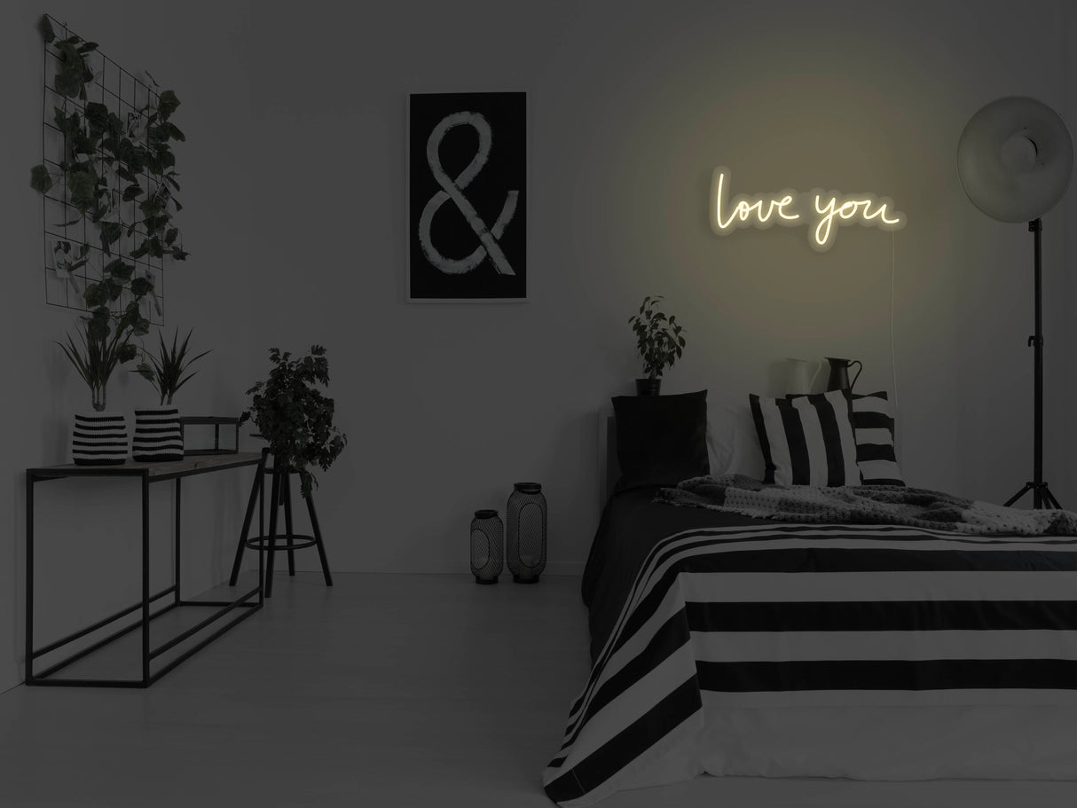 Love You LED Neon Sign