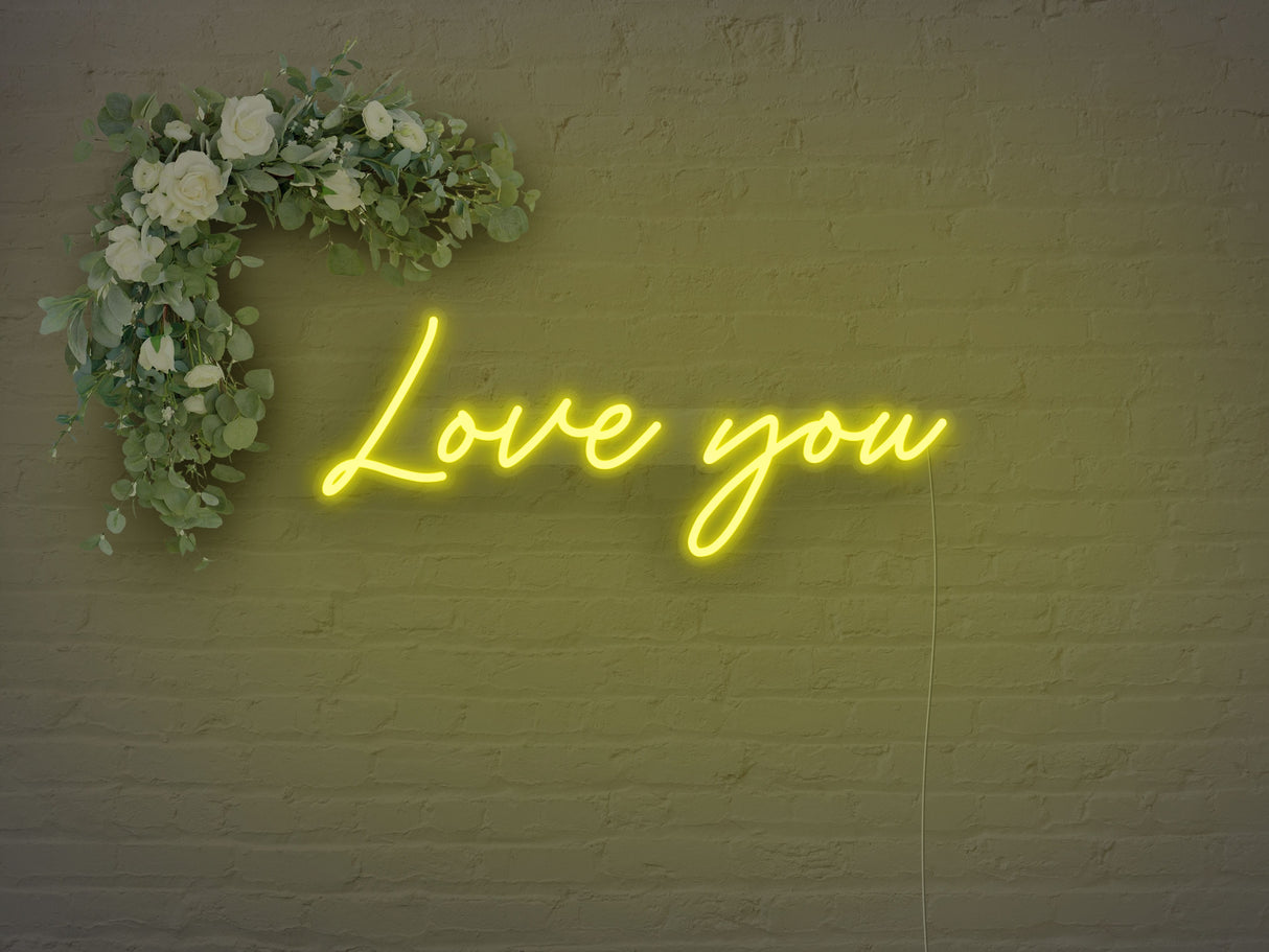 Love You LED Neon Sign