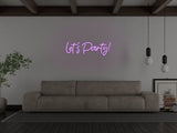 Let's Party! LED Neon Sign