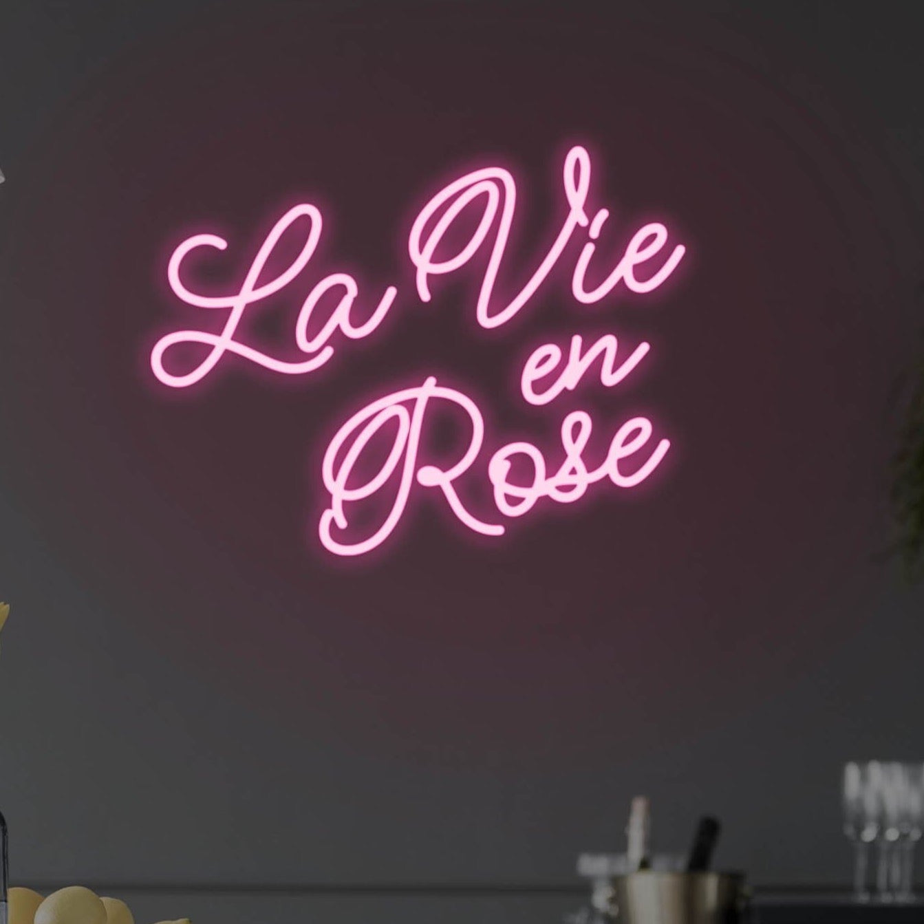 La Vie En Rose LED Neon Sign – Neon Mfg.