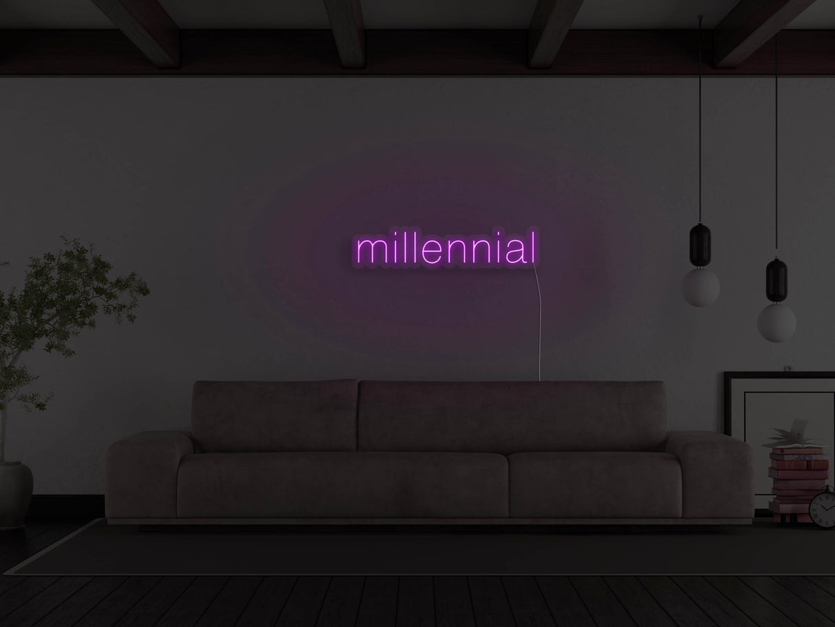 Millennial LED Neon Sign