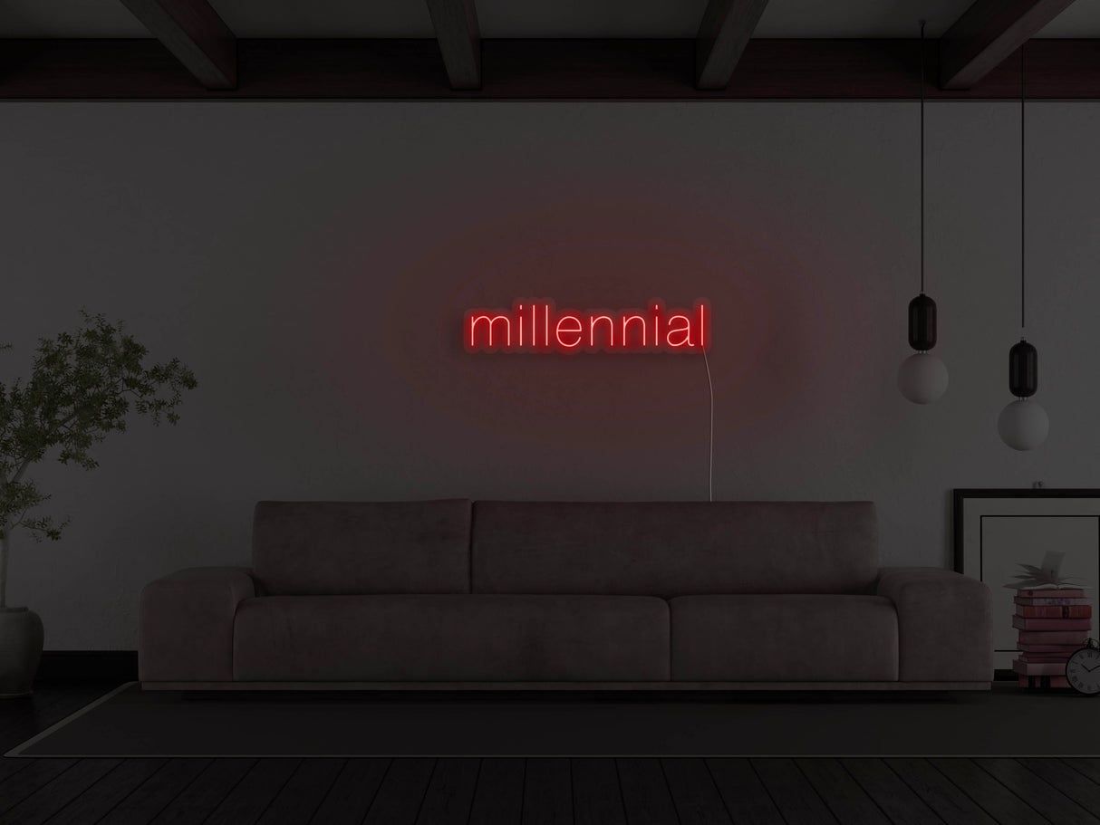 Millennial LED Neon Sign